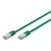 Tīkla kabelis Digitus CAT 5e SF/UTP RJ-45 0,5m zaļš