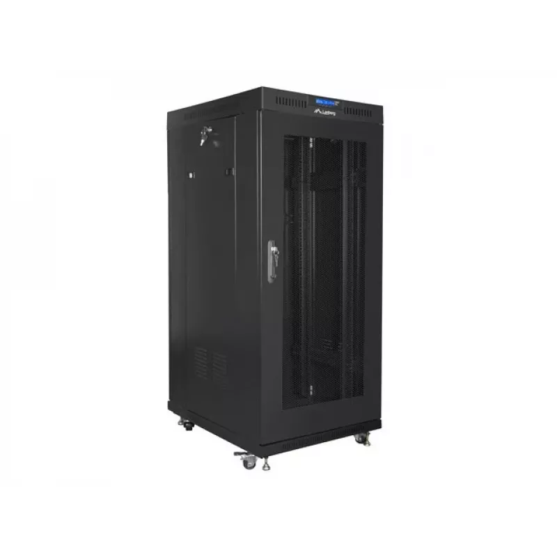 Brīvi stāvošs statīvs Lanberg FF01-8822-23BL 22U 1200kg Melns