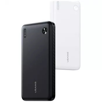 Ārējais akumulators usams PB83 10000mAh PD 2×USB-A USB-C balts