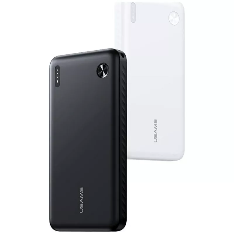 Ārējais akumulators usams PB83 10000mAh PD 2×USB-A USB-C balts