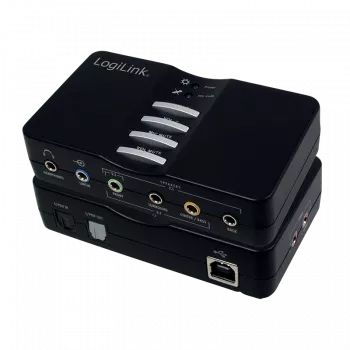 LogiLink USB Sound Box Dolby 7.1 8-kanālu 7.1 kanāli