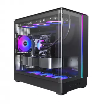 Datora korpuss Montech KING 15 PRO Melns — micro ATX / Mini-ITX midi tornis