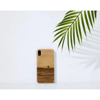 Viedtālruņa maciņš man and wood iPhone XR — terra balta aizsargapvalks