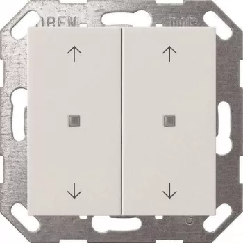 Sienas slēdža svira Gira Taster Wippe KNX 2f Reinweiß 517403 — 2-vietīga KNX svira, balta
