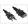 Microconnect PE010418BRAZIL strāvas kabelis Melns 2.1 m C13 savienotājs