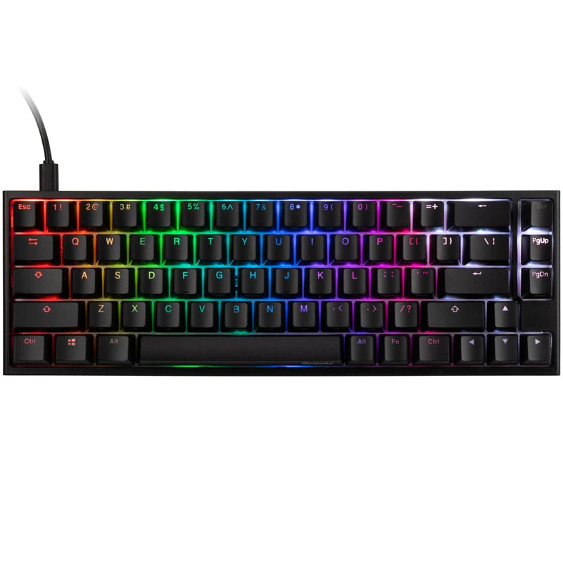 Ducky One 2 SF Gaming tastatūra, MX-Blue, RGB LED - Melns (US)