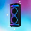 Pārnēsājams skaļrunis MANTA SPK0601B100, 100 W, Bluetooth, karaoke, bezvadu mikrofons, baterija, ekvalaizers, disko apgaismojums