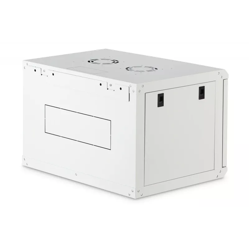 Pie sienas stiprināms 19 collu statīva skapis DIGITUS Dynamic‑N DN-37100, 7U, 600x450 mm (PxG), IP20, gaiši pelēks, neizjaukts