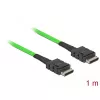 DeLOCK 85214 SAS kabelis 1 m Melns SFF-8611 SFF-8611