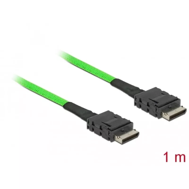 DeLOCK 85214 SAS kabelis 1 m Melns SFF-8611 SFF-8611