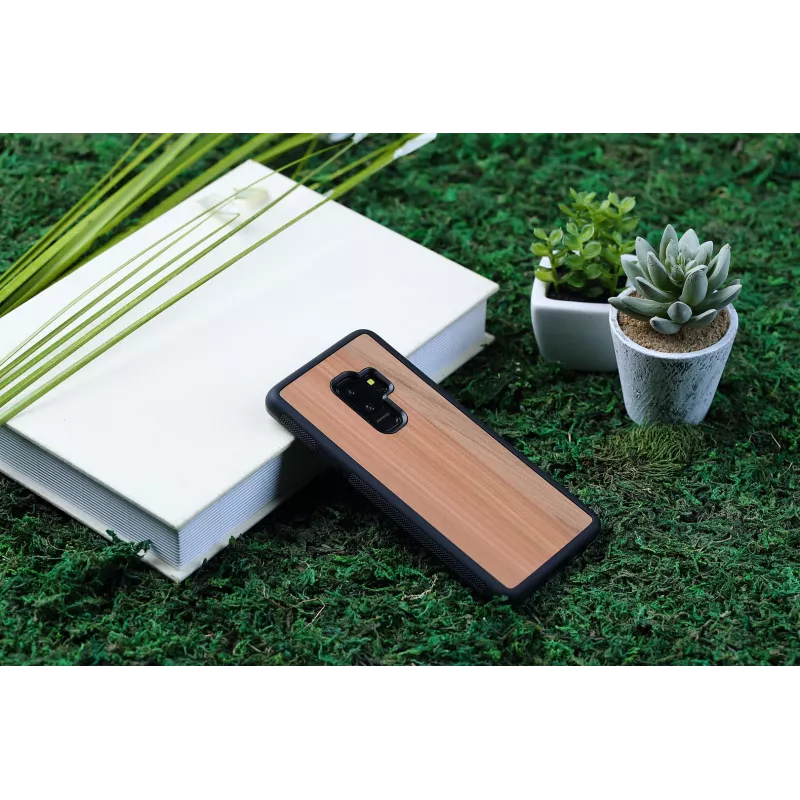 Viedtālruņa maciņš man and wood Samsung Galaxy S9 Plus — kapučīno melns