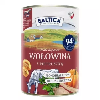 BALTICA regional flavours Liellopu gaļa ar pētersīļiem - slapjā suņu barība - 400g