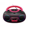 Denver TCL-212BT PINK CD atskaņotājs Pārnēsājams CD atskaņotājs Melns, Rozā