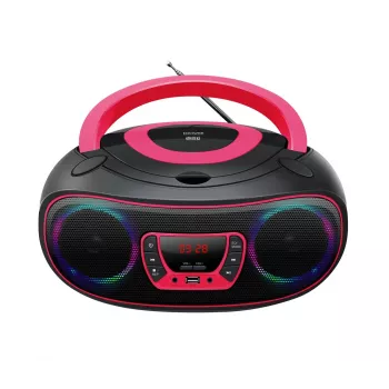 Denver TCL-212BT PINK CD atskaņotājs Pārnēsājams CD atskaņotājs Melns, Rozā
