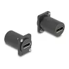 DeLOCK D-Tipa modulis DisplayPort sieviešu-sieviešu 4K melns
