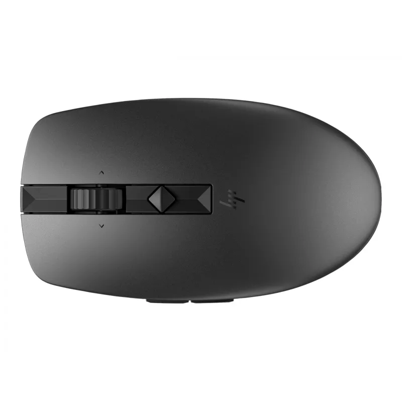 HP 710 Uzlādējama Bezskaņas Pele, Piemērota abām rokām, RF Bezvadu + Bluetooth, 3000 DPI, Melna