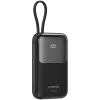 OnPower 101 iebūvēts kabelis 10000 mAh PD22.5W Melns