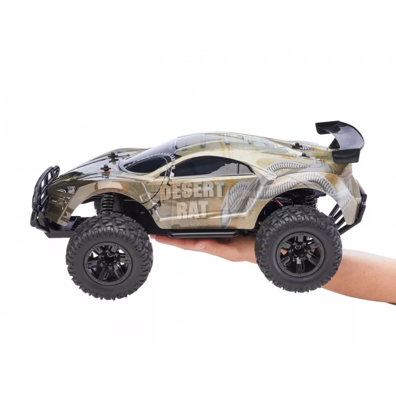 RC auto REVELL Desert Rat (modelis 24442) — pelēks un melns radio vadāms bezceļa transportlīdzeklis