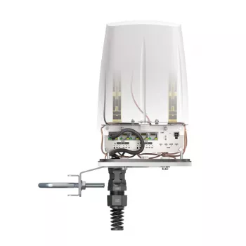 Daudzvirzienu tīkla antena QuWireless QuSpot AX12S PoE/LAN, daudzjoslu 0.694–6 GHz, maks. pastiprinājums 3 dBi, balta
