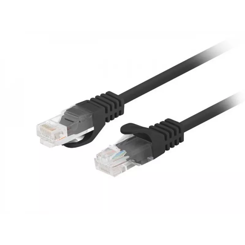 Lanberg PCU6-10CC-0750-BK tīkla kabelis melns 7,5 m Cat6 U/UTP