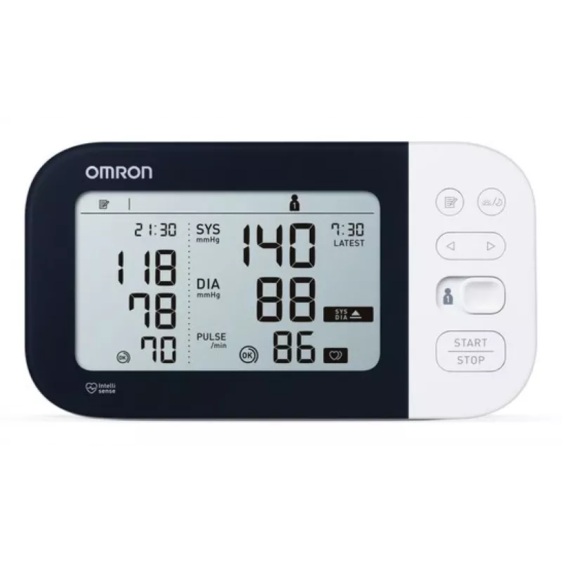 Omron M7 Intelli IT augšdelma automātiskais asinsspiediena mērītājs 2 lietotājiem