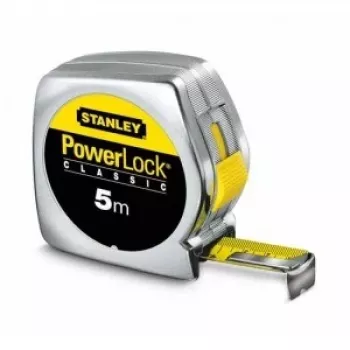 Powerlock tērauda lineāls 5 m x 25 mm tilp. hromēts - klīrenss 12