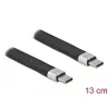 USB 2.0 FPC plakanais lentes kabelis DeLOCK 86940 USB Type-C uz USB Type-C 13 cm