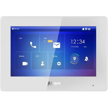 LCD monitors 7 collu IP Wi-Fi durvju telefons DAHUA VTH5422HW-W