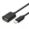 TB Kabelis OTG USB AF - USB C 15cm Melns (AKTBXKU4PAC015B)