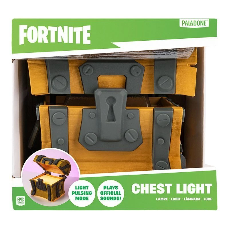 Galda lampa Paladone Fortnite Chest Light – tematisks LED jaunums