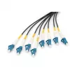 DIGITUS Vorkonfektionierte Fibre Optic Universal Breakout kabelis, Singlemode OS2, 8 šķiedras, LC/UPC - LC/UPC