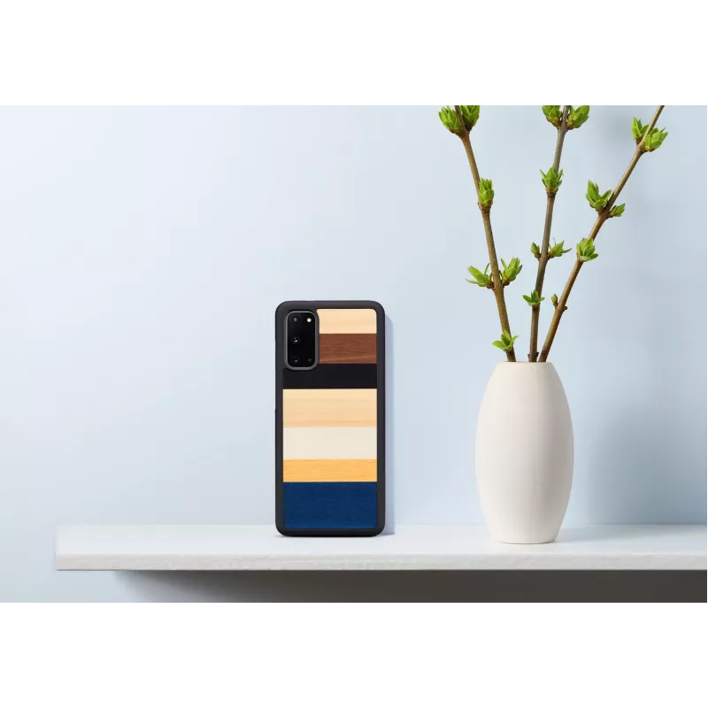 Telefona maciņš man and wood Galaxy S20 melns — aizsargājošs viedtālruņa maciņš Samsung Galaxy S20