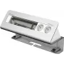 Kindermann CablePort desk² 6-fold - kontaktligzdu korpuss - virsmas montāža - Strāvas padeve X 2 - anodēts alumīnijs (7430000062)