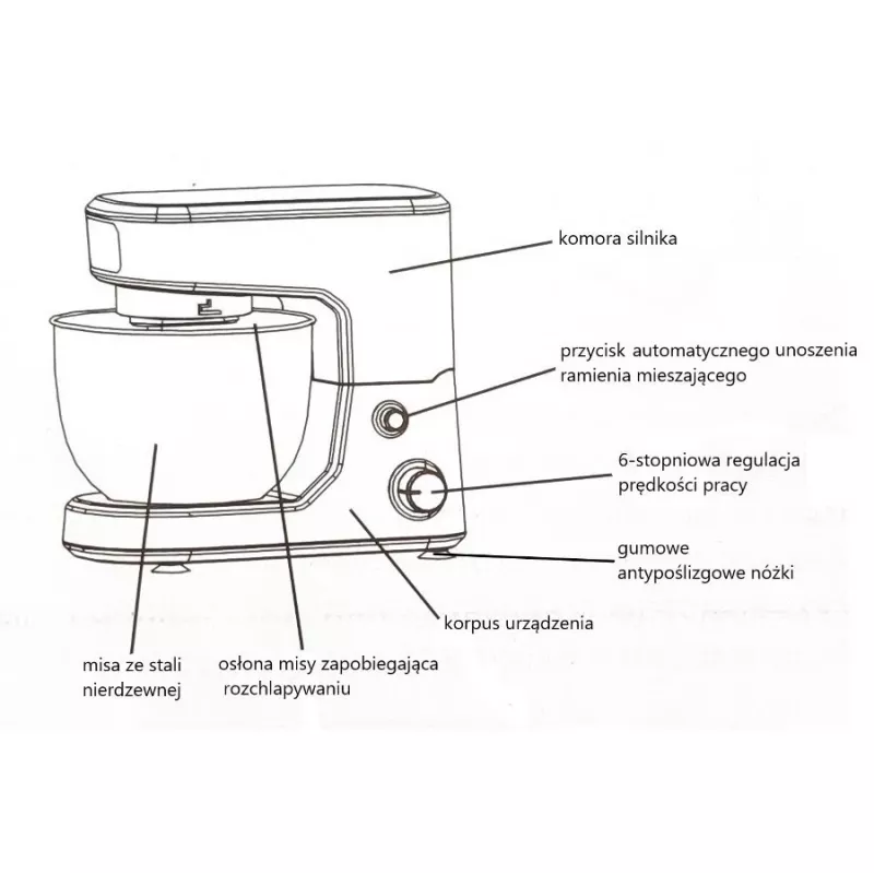 Planetārais mikseris MAESTRO MR-560