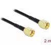 Antenas kabelis DeLOCK RP-SMA uz RP-SMA LMR/CFD100 2m