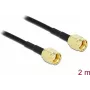 Antenas kabelis DeLOCK RP-SMA uz RP-SMA LMR/CFD100 2m