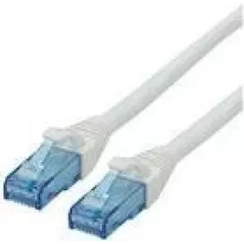 ROLINE - Patch-kabelis - RJ-45 (V) uz RJ-45 (V) - 1,5 m - UTP - CAT 6a - bez halogēna, formēts, vijumā - Balts (21.15.2764)
