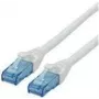 ROLINE - Patch-kabelis - RJ-45 (V) uz RJ-45 (V) - 1,5 m - UTP - CAT 6a - bez halogēna, formēts, vijumā - Balts (21.15.2764)