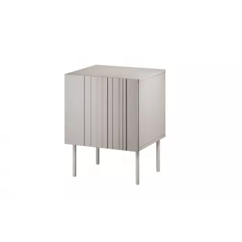 Nightstand Cama Meble ISLA 44.5x40x59 cm kašmira matēts, MDF un skaidu plātne, 2 gab. komplekts