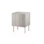 Nightstand Cama Meble ISLA 44.5x40x59 cm kašmira matēts, MDF un skaidu plātne, 2 gab. komplekts