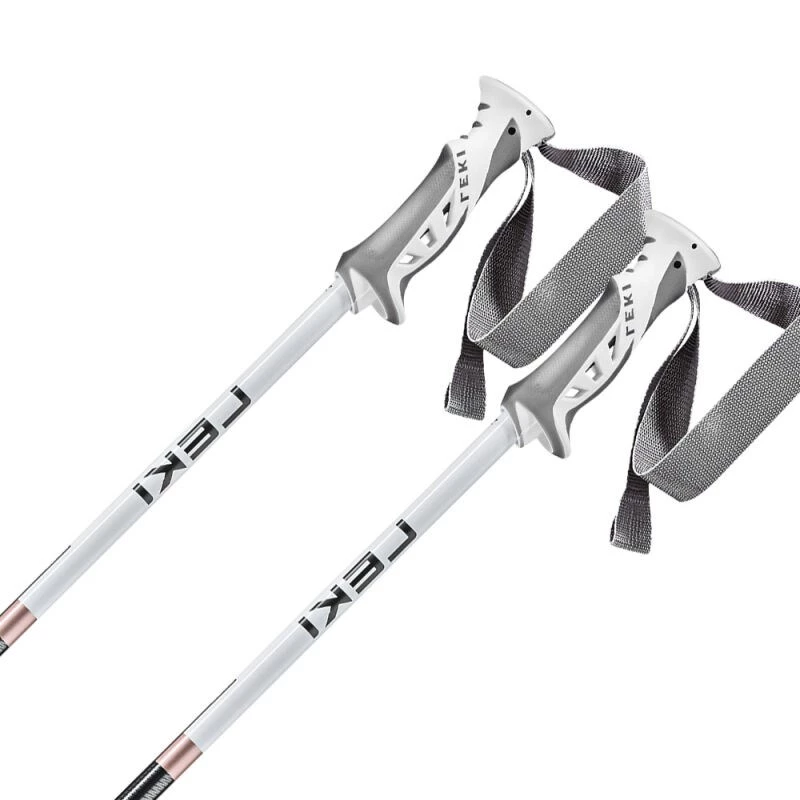 LEKI BLISS rozā zelta slēpošanas nūjas 115 cm