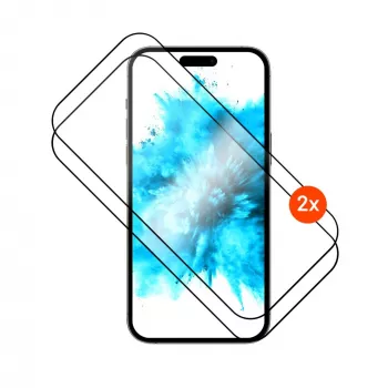 Fiksēts ekrāna aizsargs | Apple | iPhone 17 Pro Max | Stikls | Melns