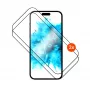 Fiksēts ekrāna aizsargs | Apple | iPhone 17 Pro Max | Stikls | Melns