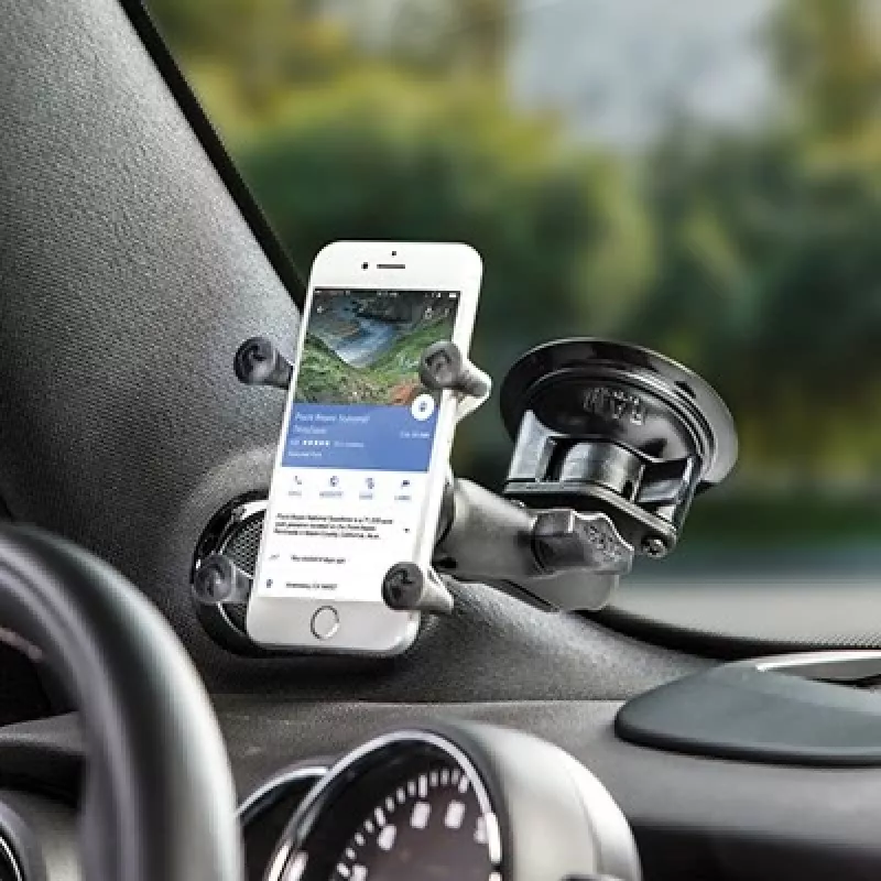 RAM Mounts X-Grip tālruņa turētājs ar pagriežamu fiksāciju un piesūcekni