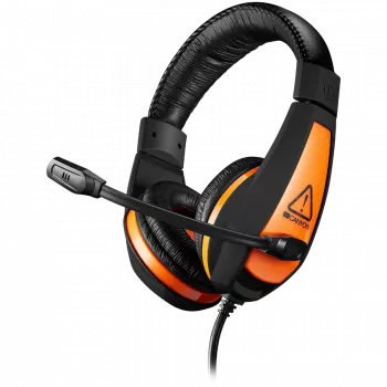 CANYON Star Raider GH-1A, Gaming austiņas ar 3,5 mm ligzdu, regulējamu mikrofonu un skaļuma kontroli, ar 2in1 3,5 mm adapteri, 2 m kabeli, melnas, 0,23 kg