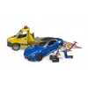 Vilkšanas auto BRUDER 02675 dzeltens ABS no 4+ gadu vecuma