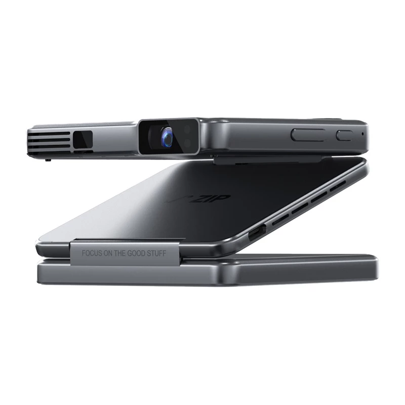 Projektors Aurzen AURZEN Zip Projector (pelēks) — pārnēsājams mājas/biznesa projektors