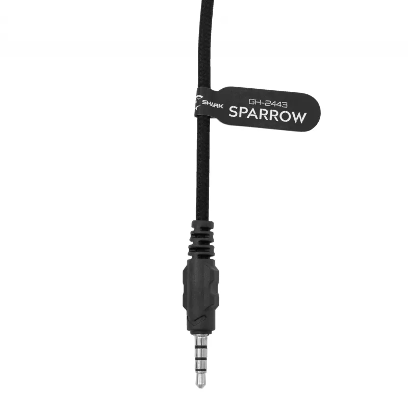 Austiņas White Shark GH-2443 Sparrow Melns