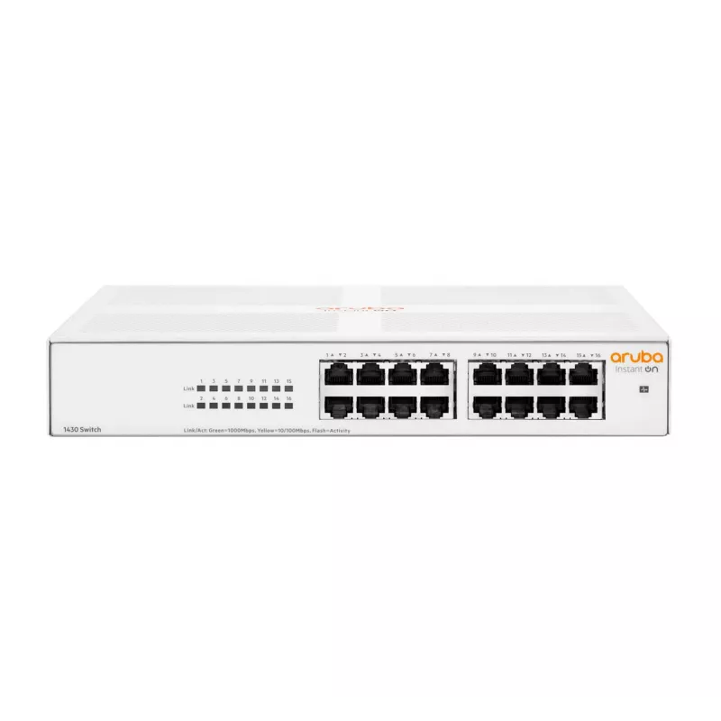 Aruba Instant On 1430 16G Nepārvaldāms L2 Gigabit Ethernet (10/100/1000) 1U Balts