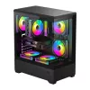 Datora korpuss Darkflash C365 (melns) ar 5 iekļautiem ventilatoriem